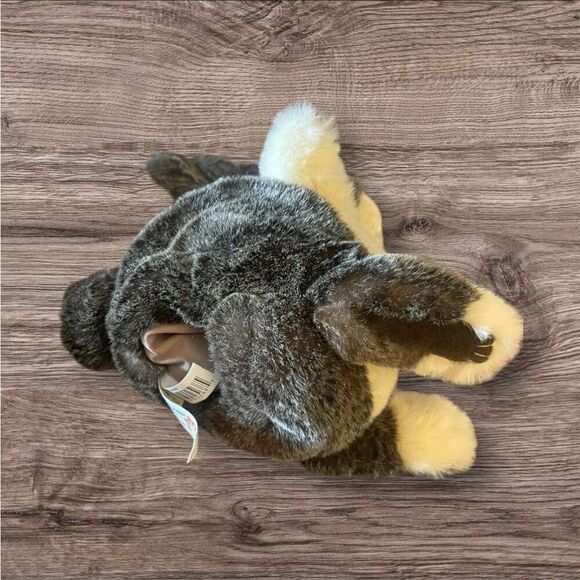 Folkmanis Kids Cream & Coffee Plush Dutch Bunny Rabbit Hand Puppet Size 10" - Picture 3 of 8